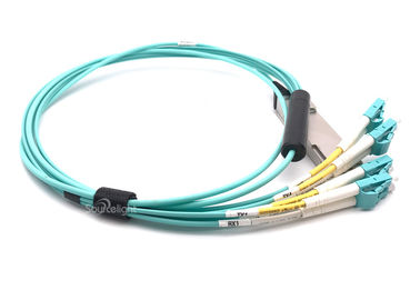 China 10.3G/CH Qsfp+ Direct Attach Cable 40G QSFP+ TO 8LC TUV / UL Certification supplier
