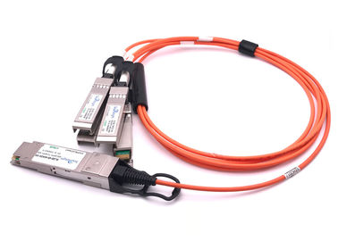 China Active Optical Cable 100G QSFP28 DAC To 4 Sfp28 Breakout OM3 OM4 Mmf Fiber supplier