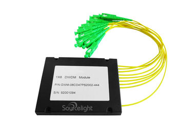 China Yellow 1x4 Cwdm Mux Demux Abs Type For Line Monitoring With 1270 1610nm Wavelength supplier