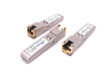 China 1000base-T Copper Sfp Transceiver Module For Ethernet Rj45 100m Over Cat5 Cable supplier