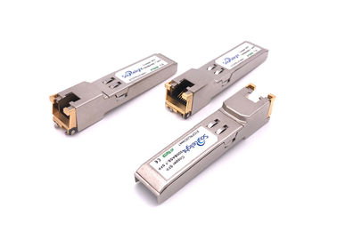China Glc-T Sfp Copper Module For Gigabit Ethernet Rj45 100m Over Cat5 Cable supplier