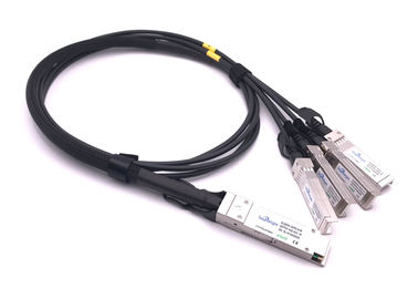 China 40g Qsfp+ To 4sfp+ Dac Passive Direct Attach Copper Cable 30awg 28awg supplier