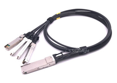 China Qsfp Direct Attach Cable To 10g 4sfp Passive Copper Cable 30awg 28awg For Data Center supplier
