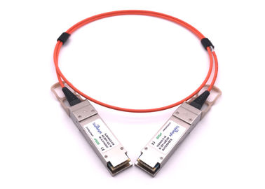China 40GBase AOC QSFP+ direct attach Active Optical Cable 10 meters 10.3G/CH Datarate supplier