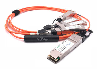China 100gbase Qsfp28 To 25g Qsfp28 Active Optical Cable For Data Center And Ethernet supplier