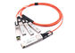 10.3G/CH Active Dac Cable 40g QSFP+ to 10g 4sfp+ Om3 100m For Data Center supplier