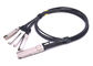 Qsfp Direct Attach Cable To 10g 4sfp Passive Copper Cable 30awg 28awg For Data Center supplier